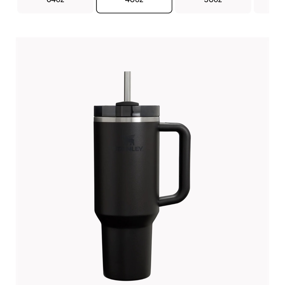 Stanley Matte Black Travel Mug with Handle